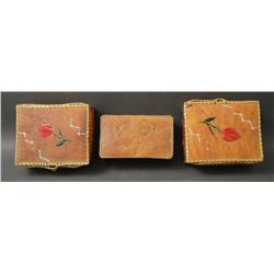 WOODLANDS INDIAN BIRCH BARK BOXES
