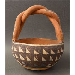 ISLETA INDIAN POTTERY BASKET