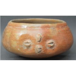 PRE COLUMBIAN POTTERY EFFIGY BOWL