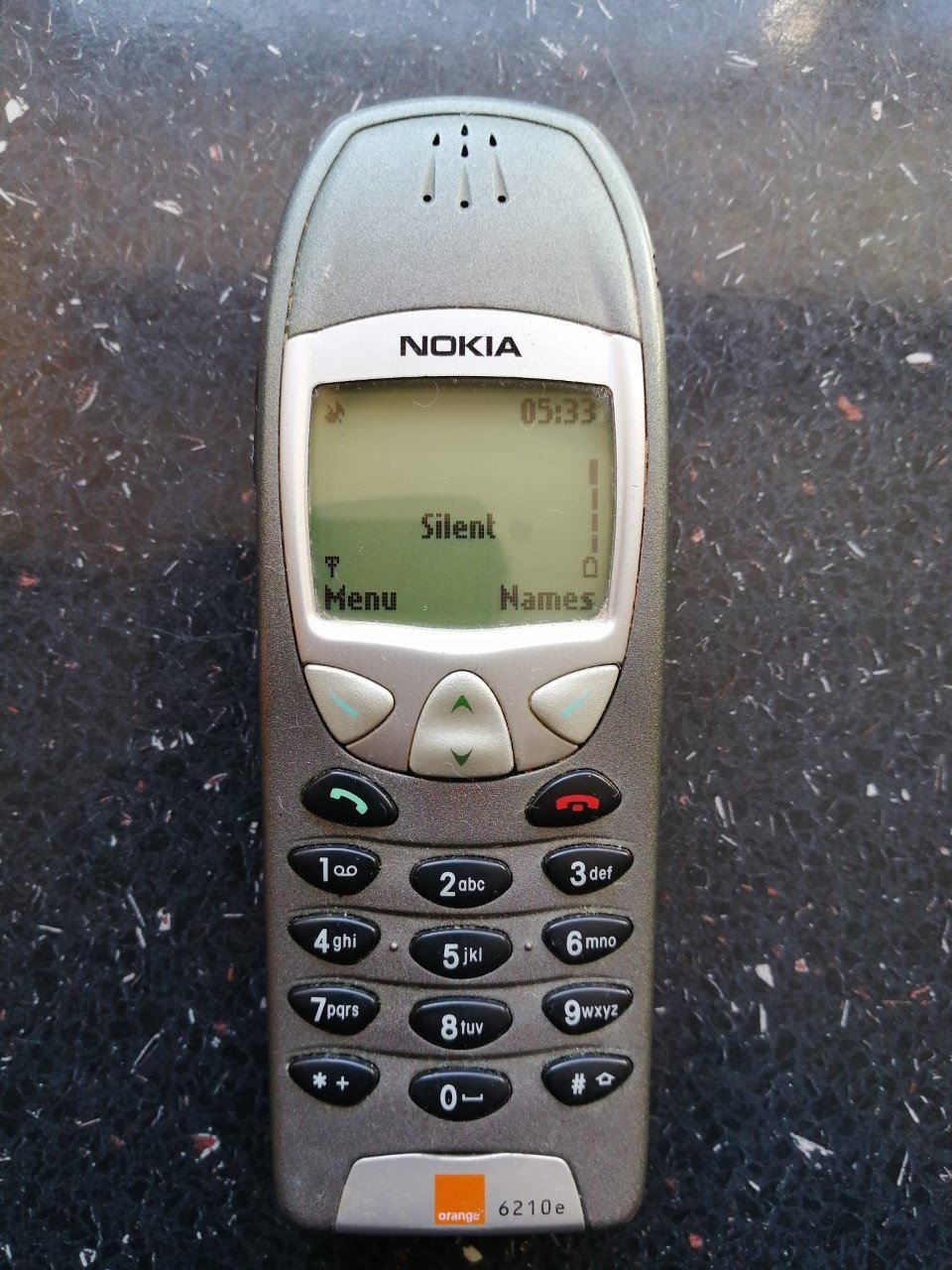vintage nokia 6210e mobile phone