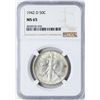 Image 1 : 1942-D Walking Liberty Half Dollar Coin NGC MS65