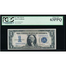 1934 $1 Silver Certificate PCGS 63PPQ