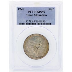 1925 Stone Mountain Commemorative Half Dollar Coin PCGS MS65