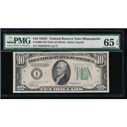 1934C $10 Minneapolis Federal Reserve Note PMG 65EPQ