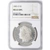 Image 1 : 1883-O $1 Morgan Silver Dollar Coin NGC MS63DPL