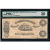 Image 1 : 1861 $20 Confederate States of America Note PMG 30