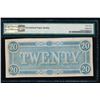 Image 2 : 1864 $20 Confederate States of America Note PMG 63EPQ