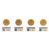 Image 2 : Lot of 1922-1925 $20 St. Gaudens Double Eagle Gold Coins PCGS MS64