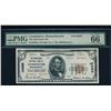 Image 1 : 1929 $5 Leominster National Bank Note PMG 66EPQ