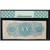 Image 2 : 1863 $20 Confederate States of America Note PCGS 53