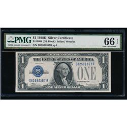 1928D $1 Silver Certificate PMG 66EPQ