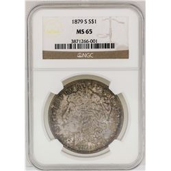 1879-S $1 Morgan Silver Dollar Coin NGC MS65