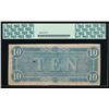 Image 2 : 1864 $10 Confederate States of America Note PCGS 62PPQ