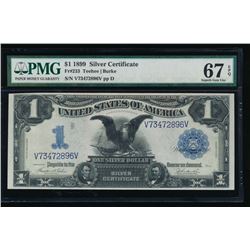 1899 $1 Black Eagle Silver Certificate PMG 67EPQ