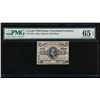 Image 1 : 5 Cent Third Issue Fractional Note PMG 65EPQ