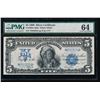 Image 1 : 1899 $5 Chief Silver Certificate PMG 64