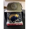 Image 1 : ST. LOUIS RAMS BALL CAP & MINI FOOTBALL HELMET