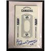 Image 1 : LIMITED EDITION "KING" RICHARD BRODEUR SIGNED VANCOUVER CANUCKS HOCKEY MEMORABILIA (6/10)