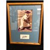 Image 1 : BASEBALL PHOTO/ TRADING CARD FRAMED DISPLAY (LANGSTON/ FELLER/ JUSTICE)