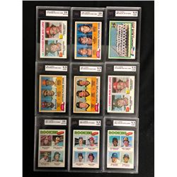 KSA GRADED BASEBALL CARD LOT (1970-80'S)