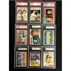 GRADED BASEBALL CARD LOT(1960-80'S)