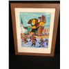 Image 1 : LIMITED EDITION RICHARD BRODEUR SIGNED ARTIST PAINTING "MY CHILDHOOD HOCKEY MEMORIES" W/ COA (6/10)