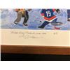 Image 2 : LIMITED EDITION RICHARD BRODEUR SIGNED ARTIST PAINTING "MY CHILDHOOD HOCKEY MEMORIES" W/ COA (6/10)