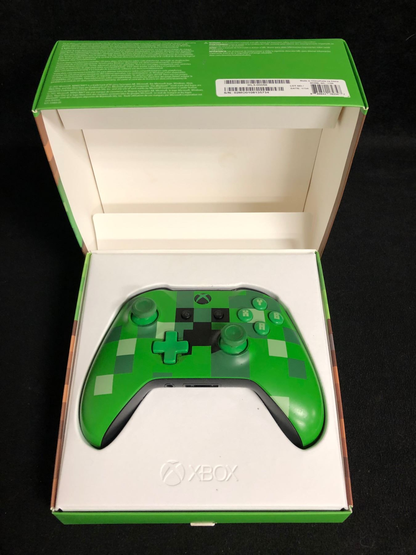 Xbox Minecraft Wireless Controller: Creeper