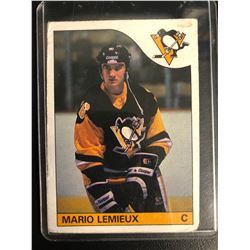 1985 O-PEE-CHEE #9 MARIO LEMIEUX ROOKIE CARD