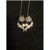 Image 1 : DIAMOND NECKLACE & EARRINGS (DIAMONDS HAVE BEEN TESTED)