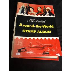 ILLUSTRATED AROUND THE WORLD STAMP ALBUM