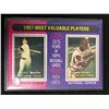 Image 1 : 1975 Topps 1957 Most Valuable Players Mickey Mantle Hank Aaron #195