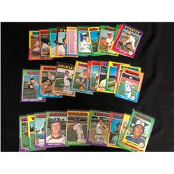 1975 TOPPS BASEBALL CARD LOT