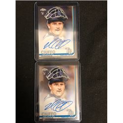 2019 Topps Chrome Rookie Autographs #RANC Nicholas Ciuffo X 2