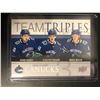Image 1 : 2019-20 UD Team Triples Vancouver Canucks Quinn Hughes/ Elias Pettersson/Brock Boeser
