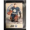 Image 1 : JOHNNY BOWER SIGNED HOCKEY CARD