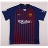 Image 2 : Lionel Messi Signed Barcelona Nike Jersey Inscribed "Leo" (Beckett COA)