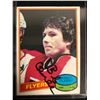 Image 1 : BOBBY CLARKE SIGNED VINTAGE HOCKEY CARD