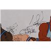 Image 2 : NIKE BASKETBALL SERIGRAPH CEL SIGNED BY PIPPEN, ROBINSON & MULLEN W/ COA