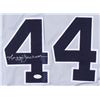 Image 2 : Reggie Jackson Signed Career Highlight Stat Jersey (JSA COA)