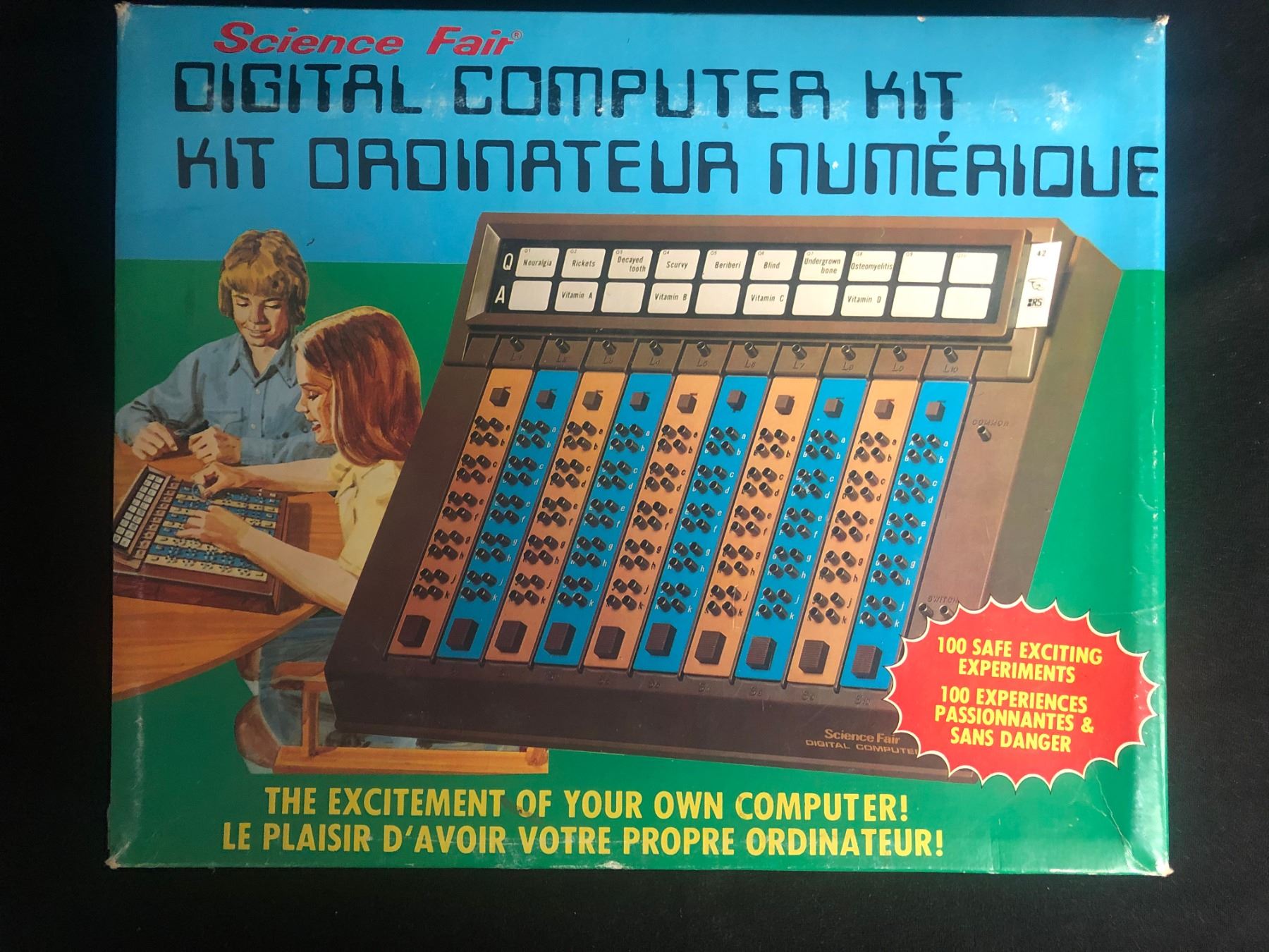 Digital Computer Kit Vintage Science Fair Digital Computer Kit (Radio Shack)