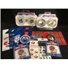 Image 1 : SPORTS FAN SOUVENIR LOT (LIGHT UP PINS, TEMP TATTOOS...)