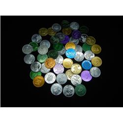 (50) MARDI GRAS DOUBLOONS