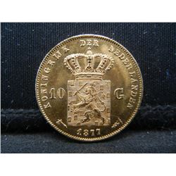 1877 NEDERLANDS 10 Gulden,