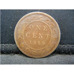 1859 CANADIAN ONE CENT