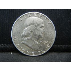 1954-D SILVER (90%) FRANKLIN HALF
