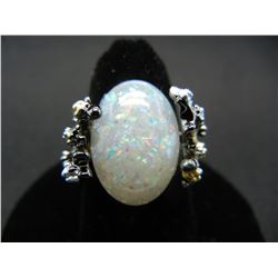 WOMAN'S FIRE OPAL RING (SIZE 6), FASHION JEWELRY