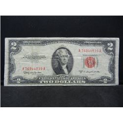 1953 C RED SERIES $2 NOTE