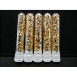 (5) Vials of Leaf Flakes