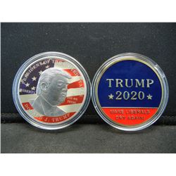 2-TRUMP MEDALS, (2020 & DONALD J. TRUMP/PRESIDENT OF THE UNITED STATES), PROOF,